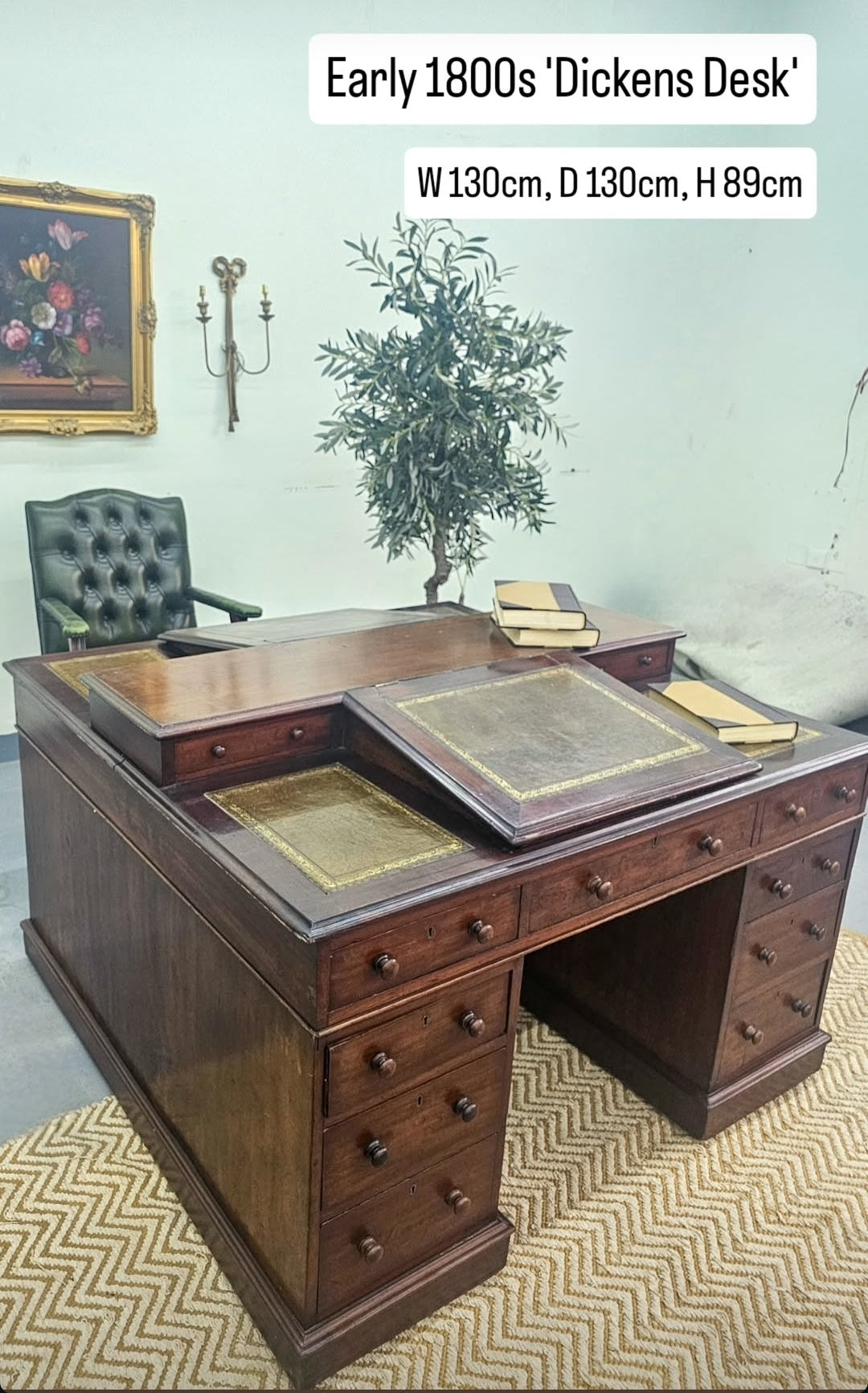 Mahogany Dickens Desk