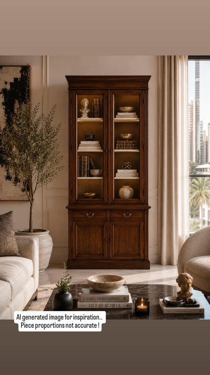 Victorian Mahogany Bookcase / Display Cabinet