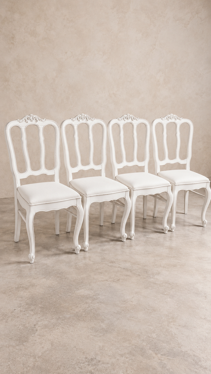 Set of 4 French Provincial Chairs