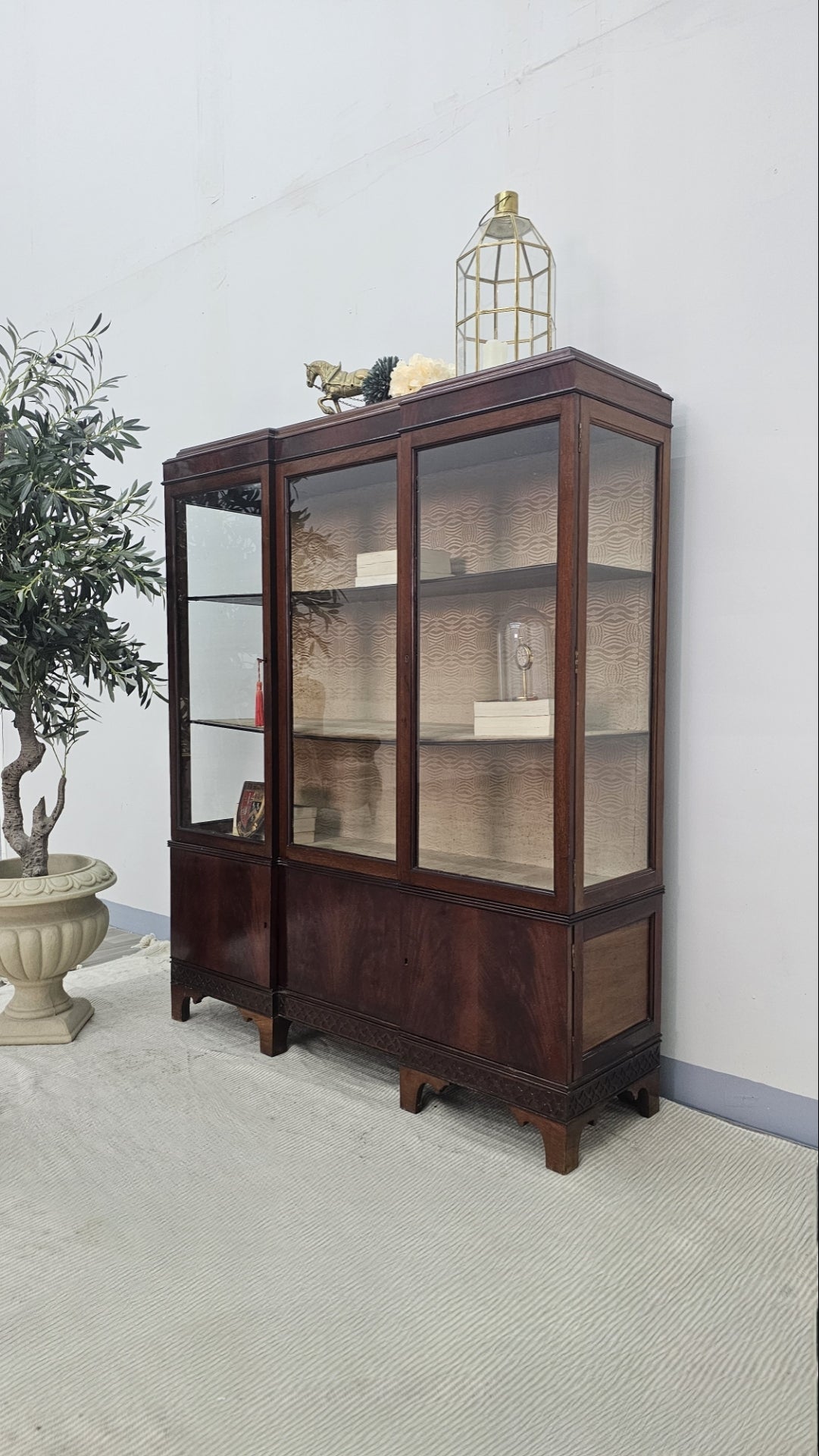 Mahogany Bookcase / Display Cabinet