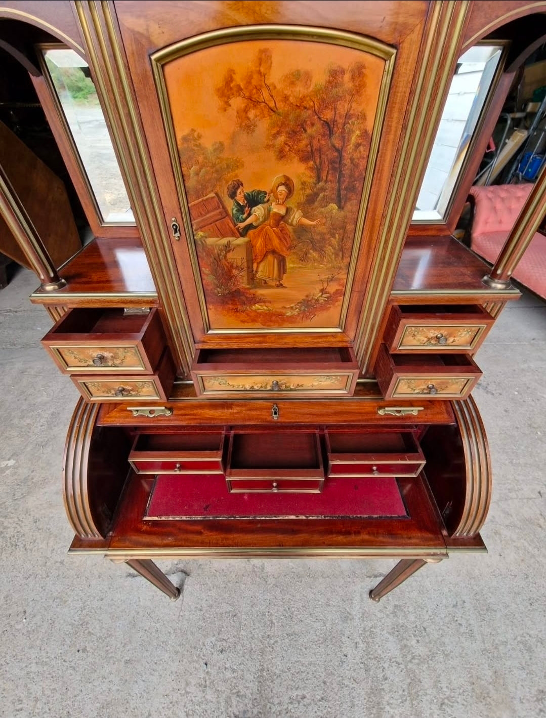 Louis XVI revival bureau à cylindre