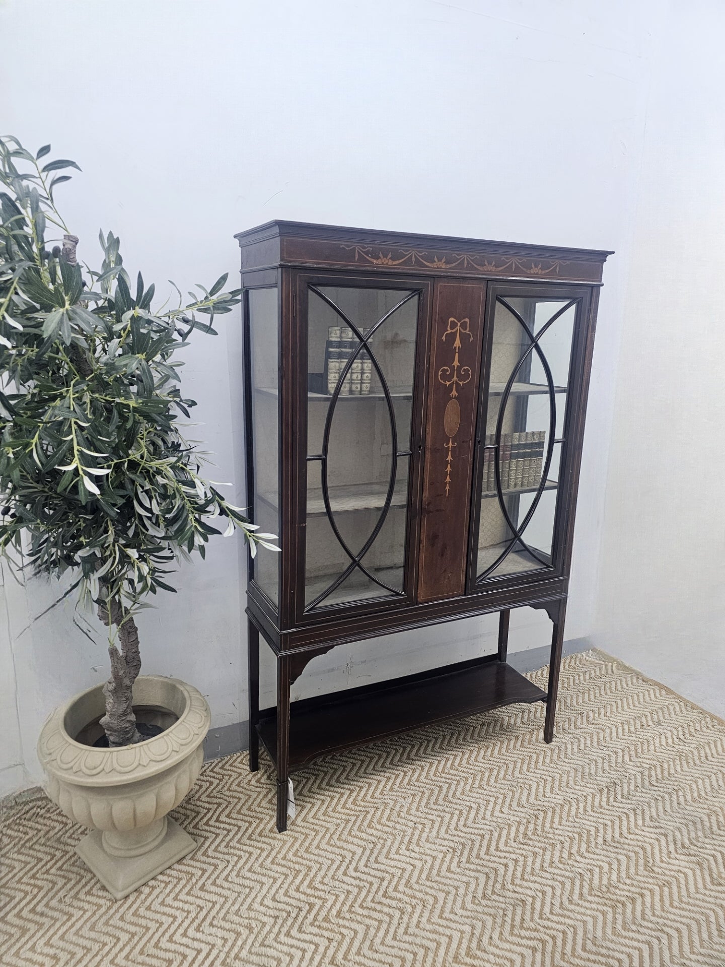 Edwardian Glazed Cabinet c. 1900