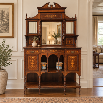 Edwardian Chiffonier / Sideboard with Inlay circa 1900