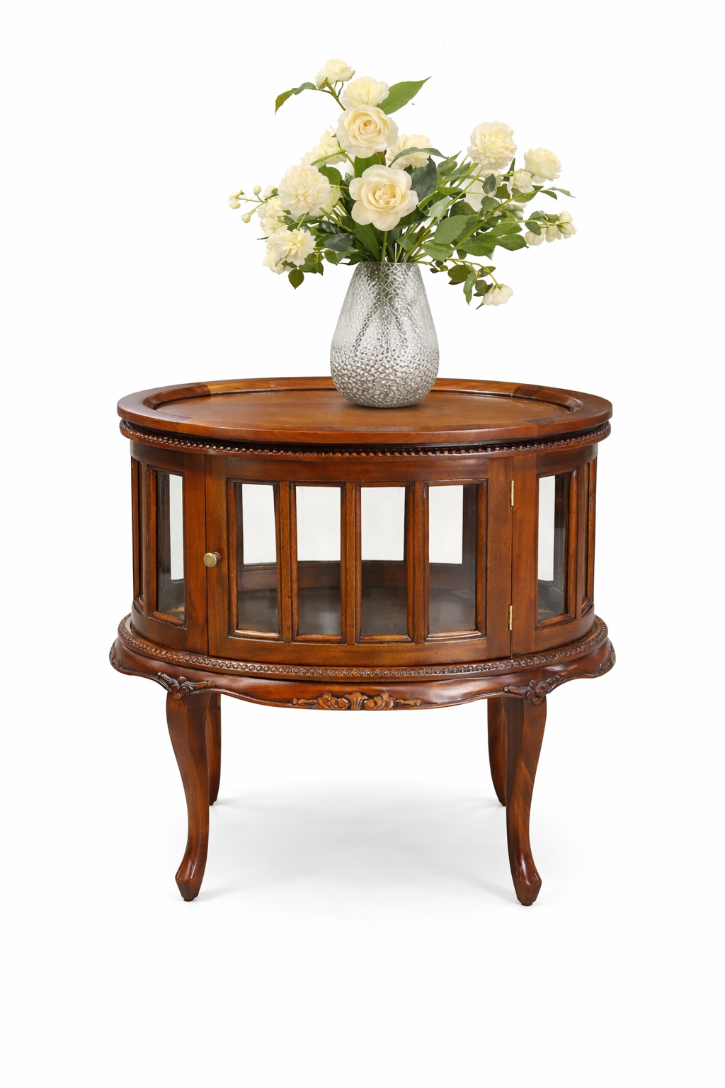 Mahogany Oval Drinks Cabinet