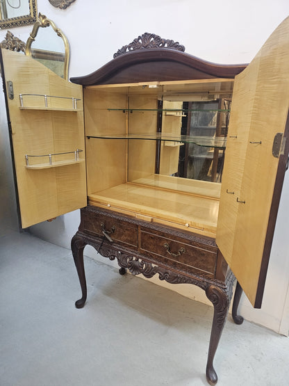 Burr Walnut Cabinet c. 1920 - 1930