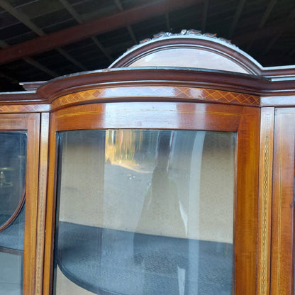 Edwardian Inlaid Display Cabinet c. 1910