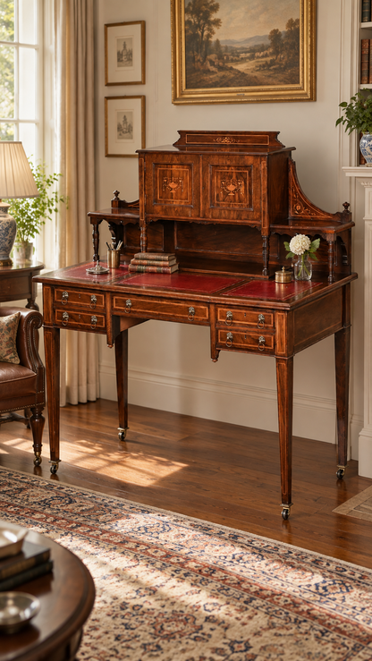 Edwardian Inlaid Desk c. 1900