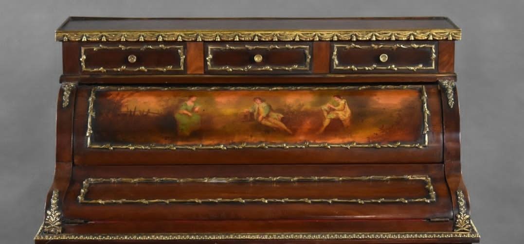 Louis XV–style Bureau à cylindre (Roll Top Bureau)