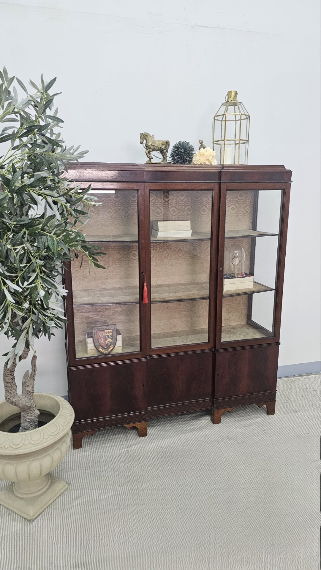 Mahogany Bookcase / Display Cabinet
