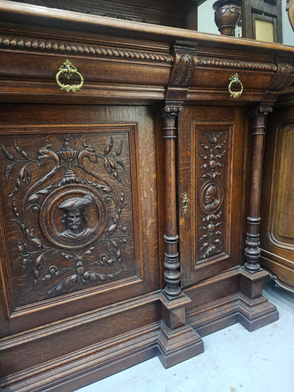 Renaissance Revival Buffet / Hutch, Circa 1890