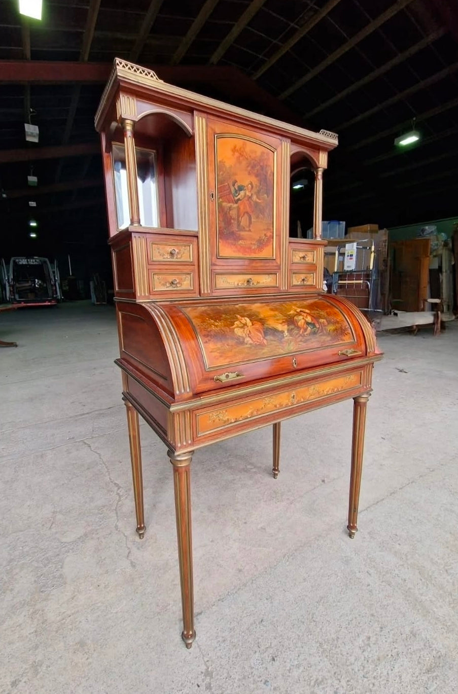 Louis XVI revival bureau à cylindre