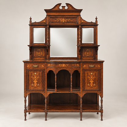 Edwardian Chiffonier / Sideboard with Inlay circa 1900