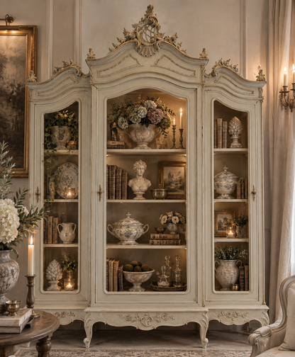 French Louis XV Style Display Cabinet, c. 1920