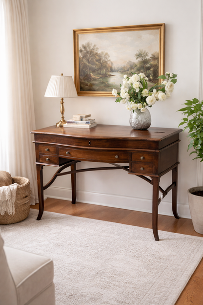 Lift Top Mahogany Desk / Console