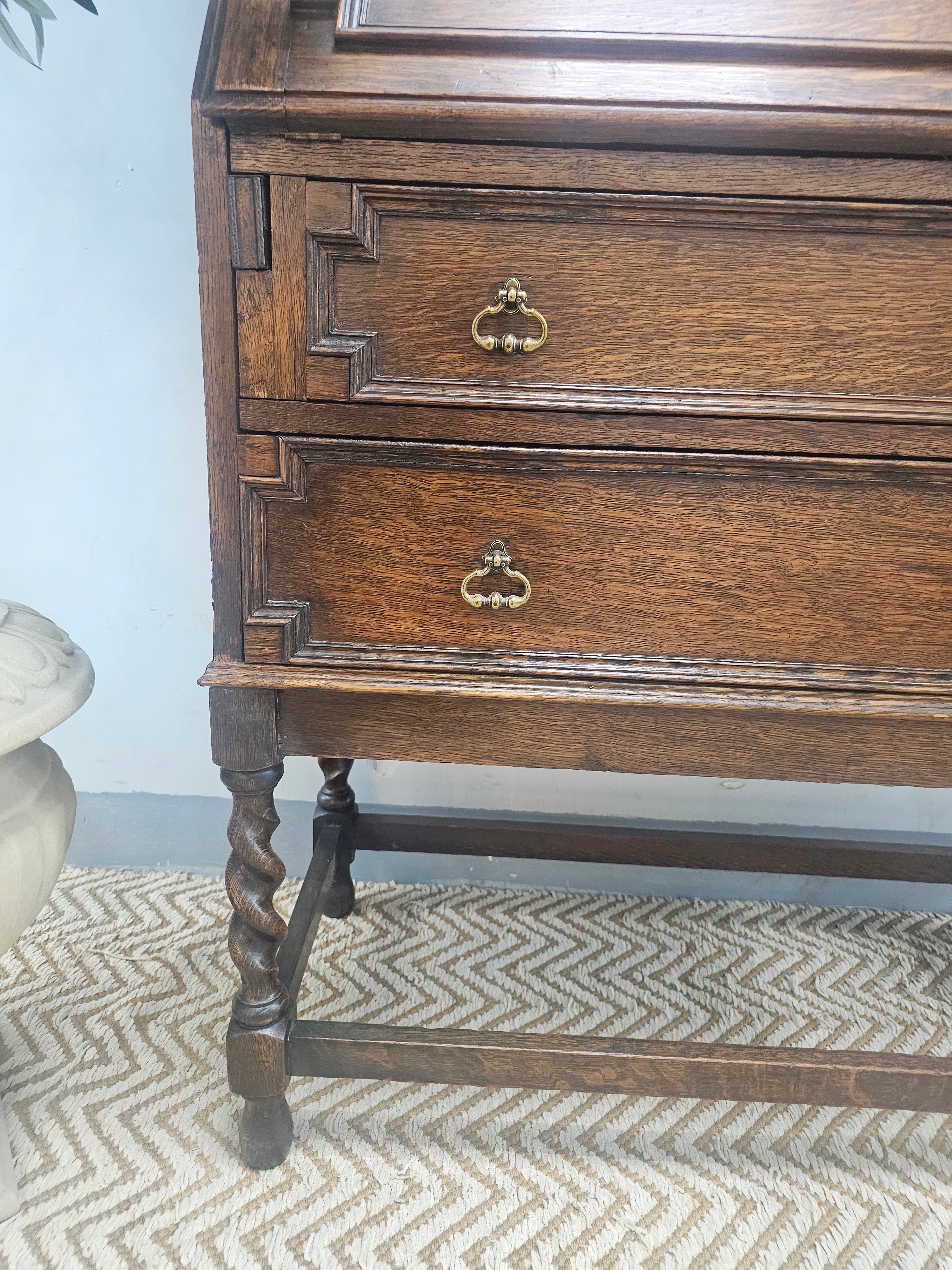 Edwardian Bureau Bookcase