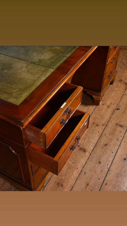 Mahogany Twin Pedestal Desk c. 1970