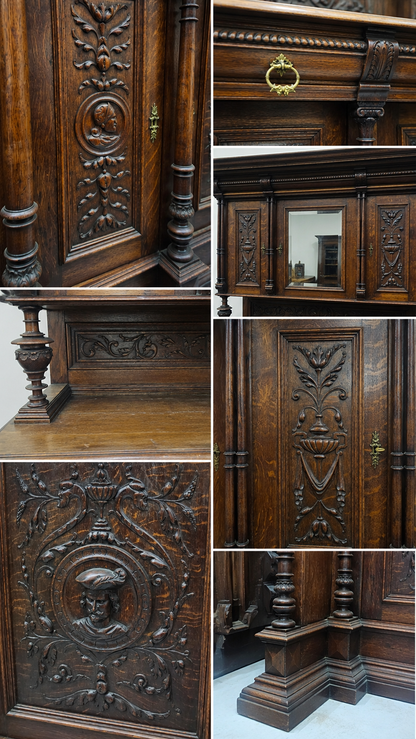 Renaissance Revival Buffet / Hutch, Circa 1890