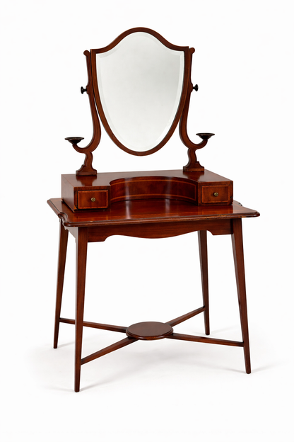 Edwardian Mahogany Vanity with Candle Arms