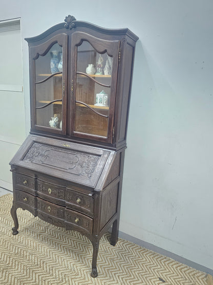 French Provincial Bureau Bookcase