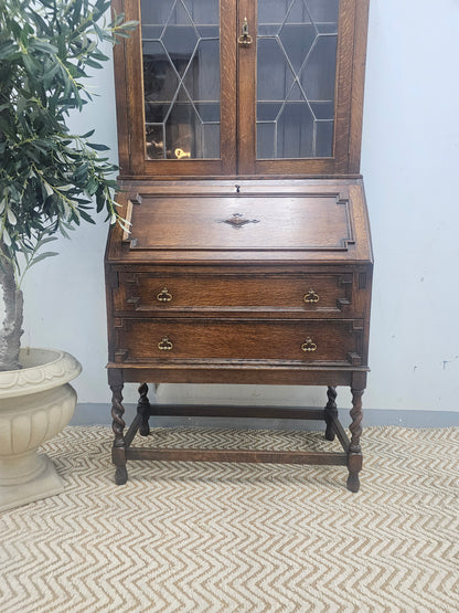 Edwardian Bureau Bookcase
