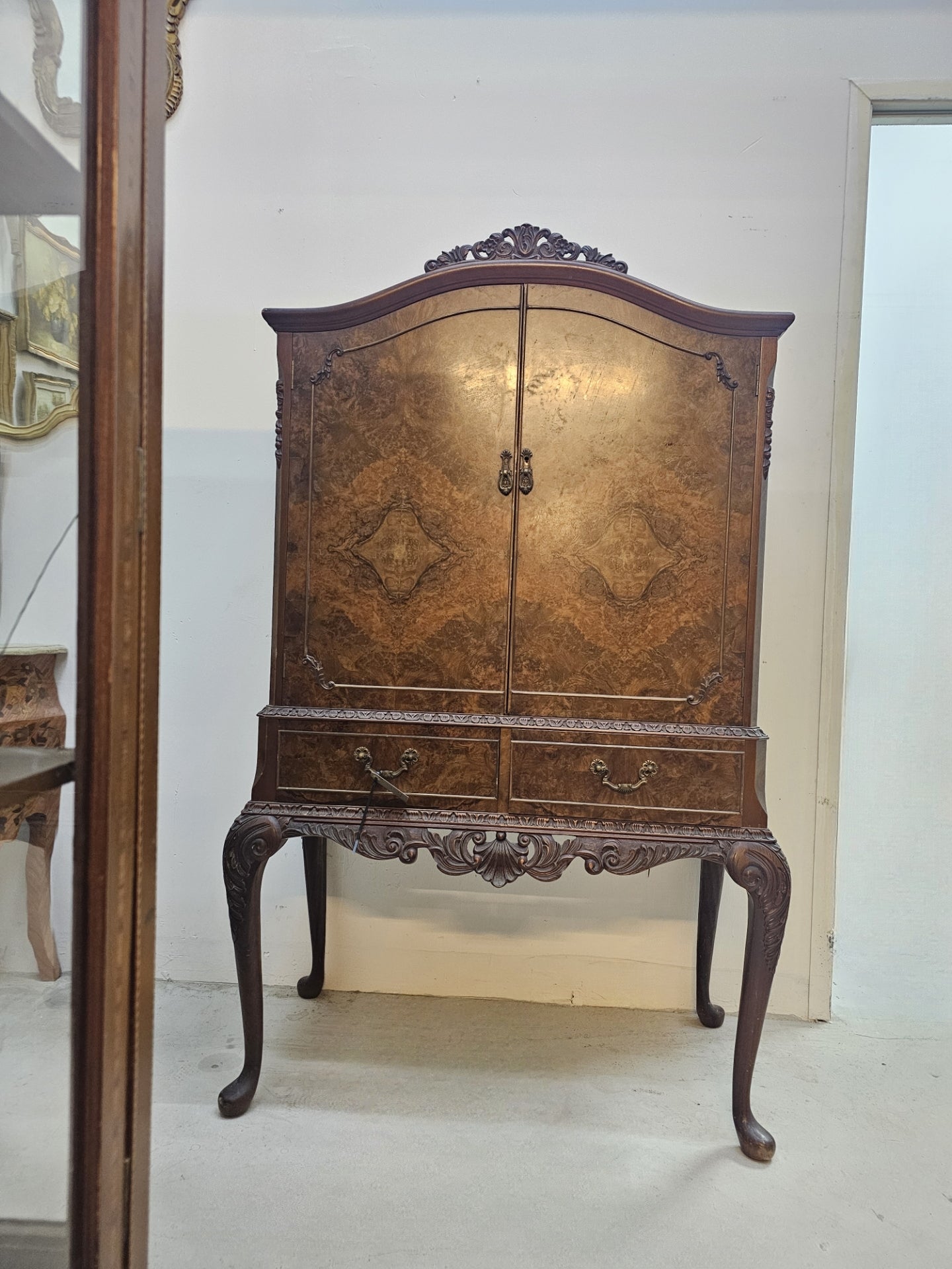 Burr Walnut Cabinet c. 1920 - 1930