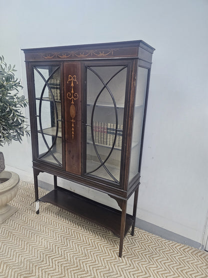 Edwardian Glazed Cabinet c. 1900