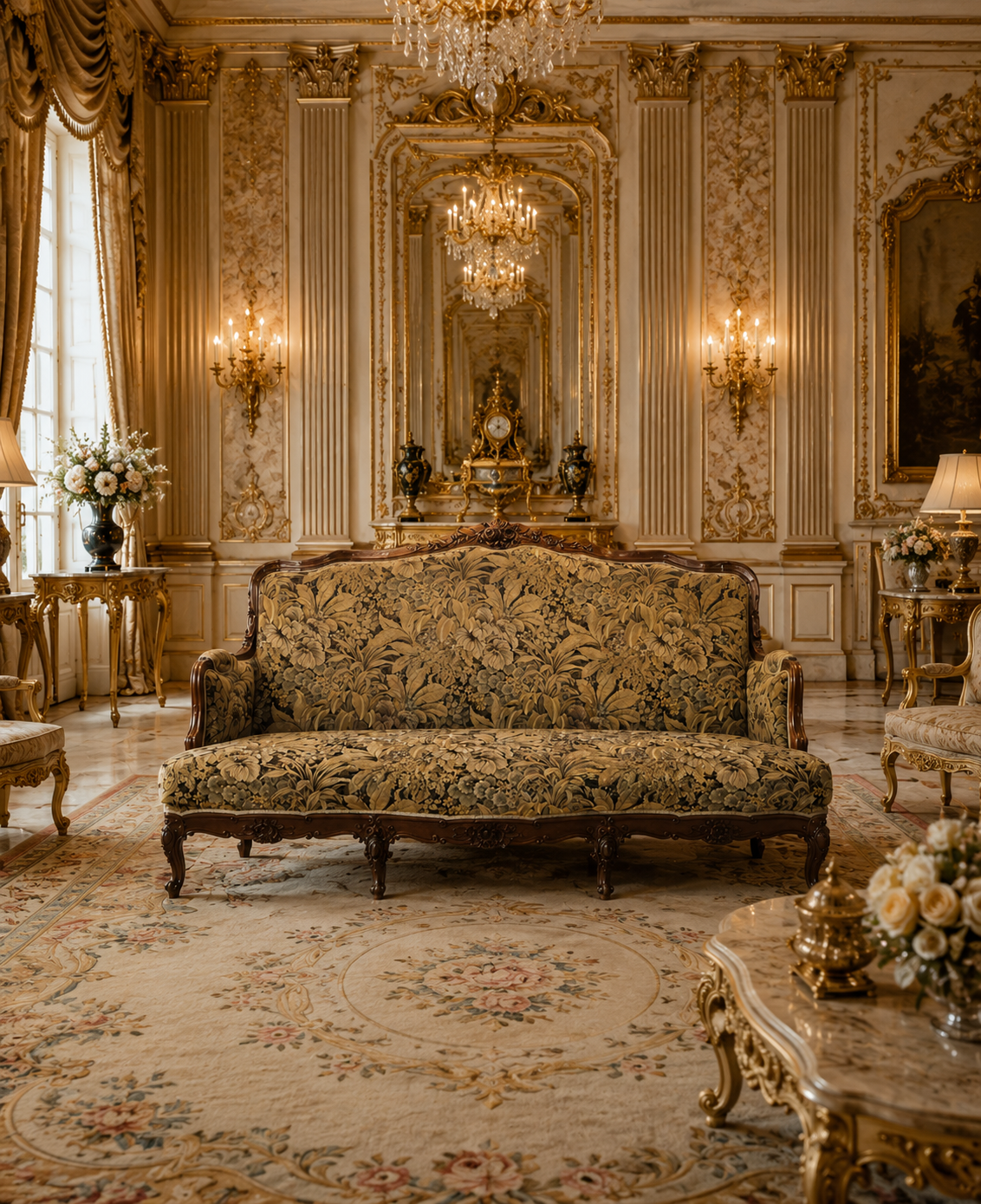 Louis XV Revival Canape c. 1890