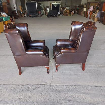 Vintage Leather Chesterfield Suite