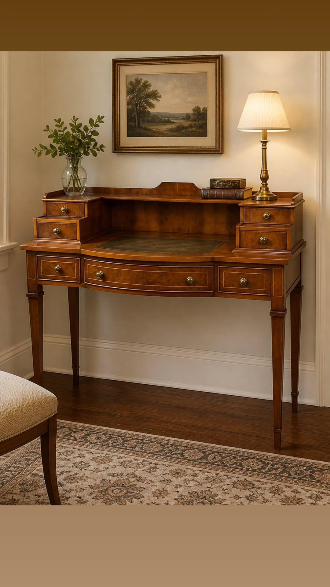 Sheraton Style Desk c. 1970