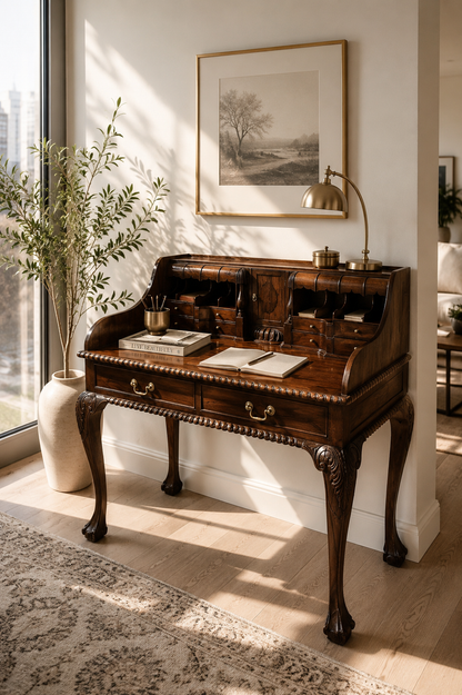 Chippendale Style Mahogany Escritoire