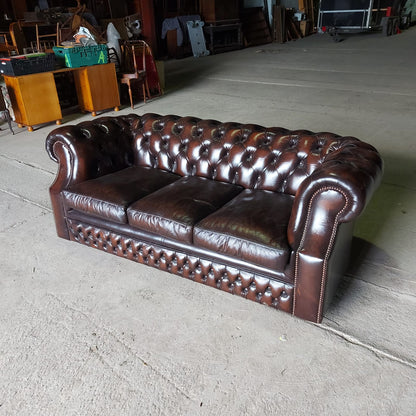 Vintage Leather Chesterfield Suite