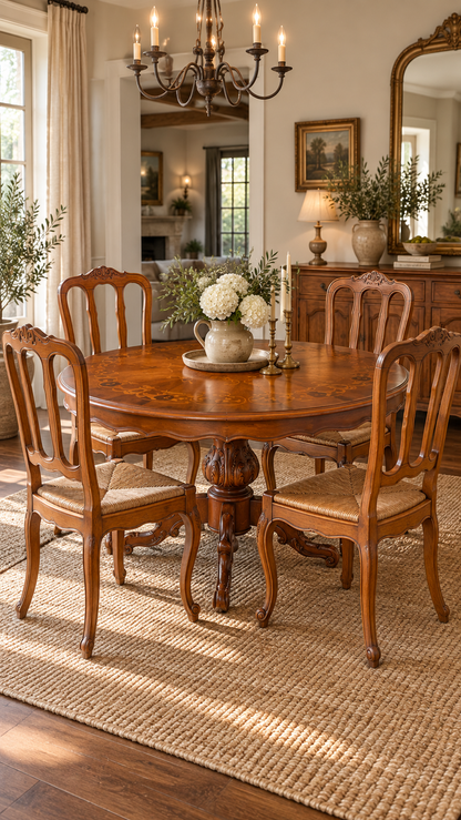 Set of 4 French Provincial Chairs