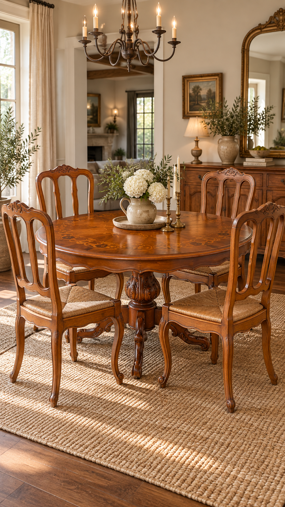 Set of 4 French Provincial Chairs
