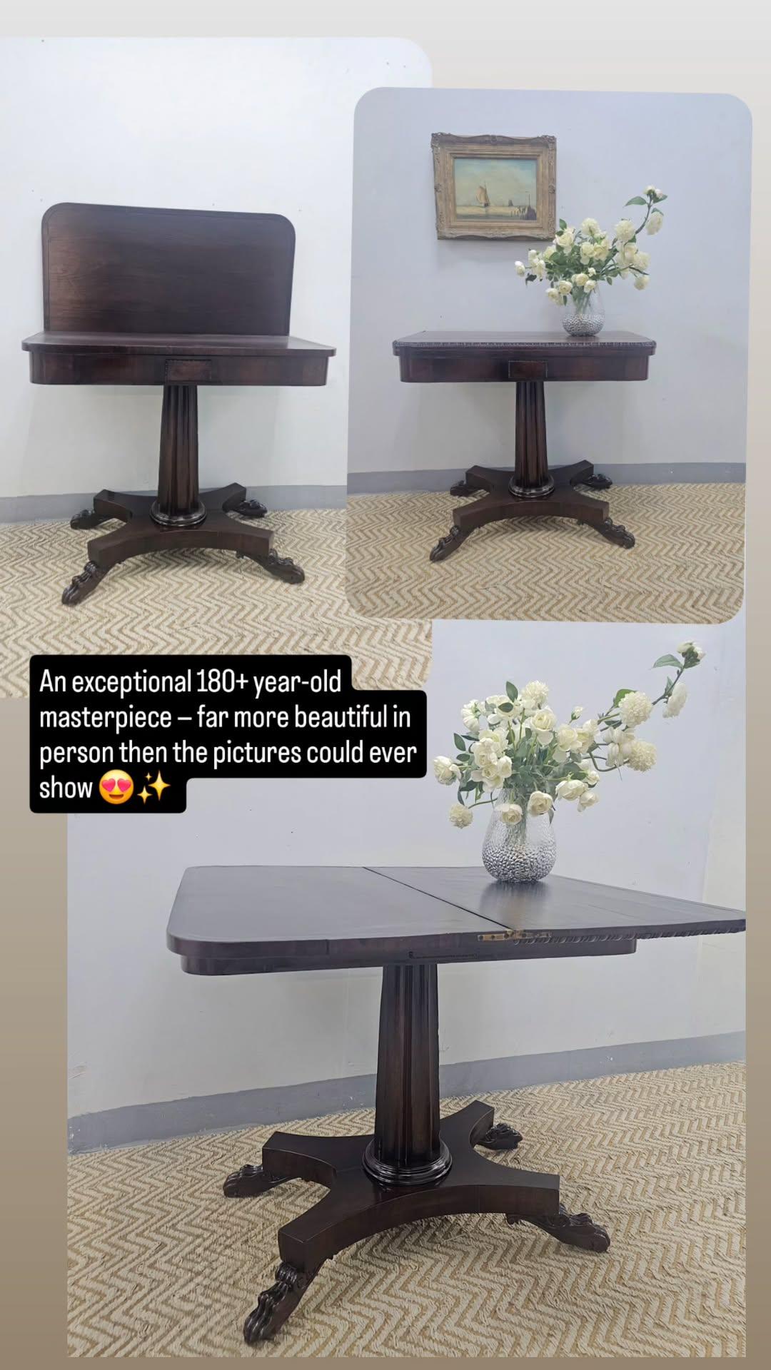 Victorian Card / Tea Table, Circa 1845