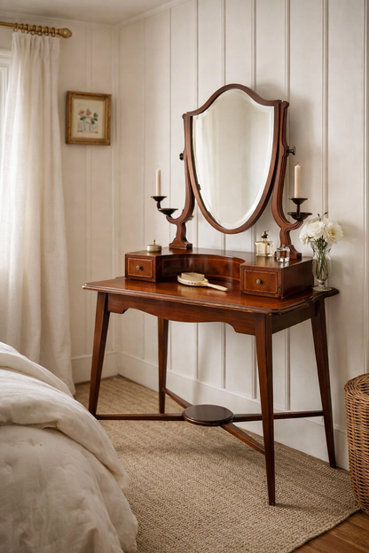 Edwardian Mahogany Vanity with Candle Arms