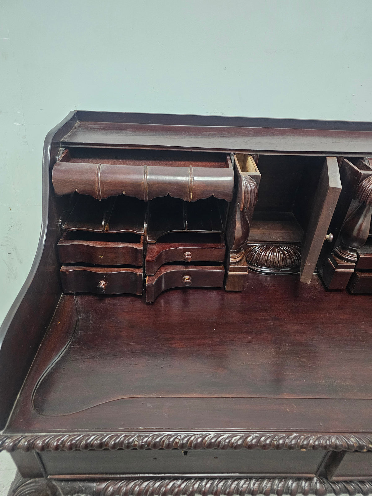 Chippendale Style Mahogany Escritoire