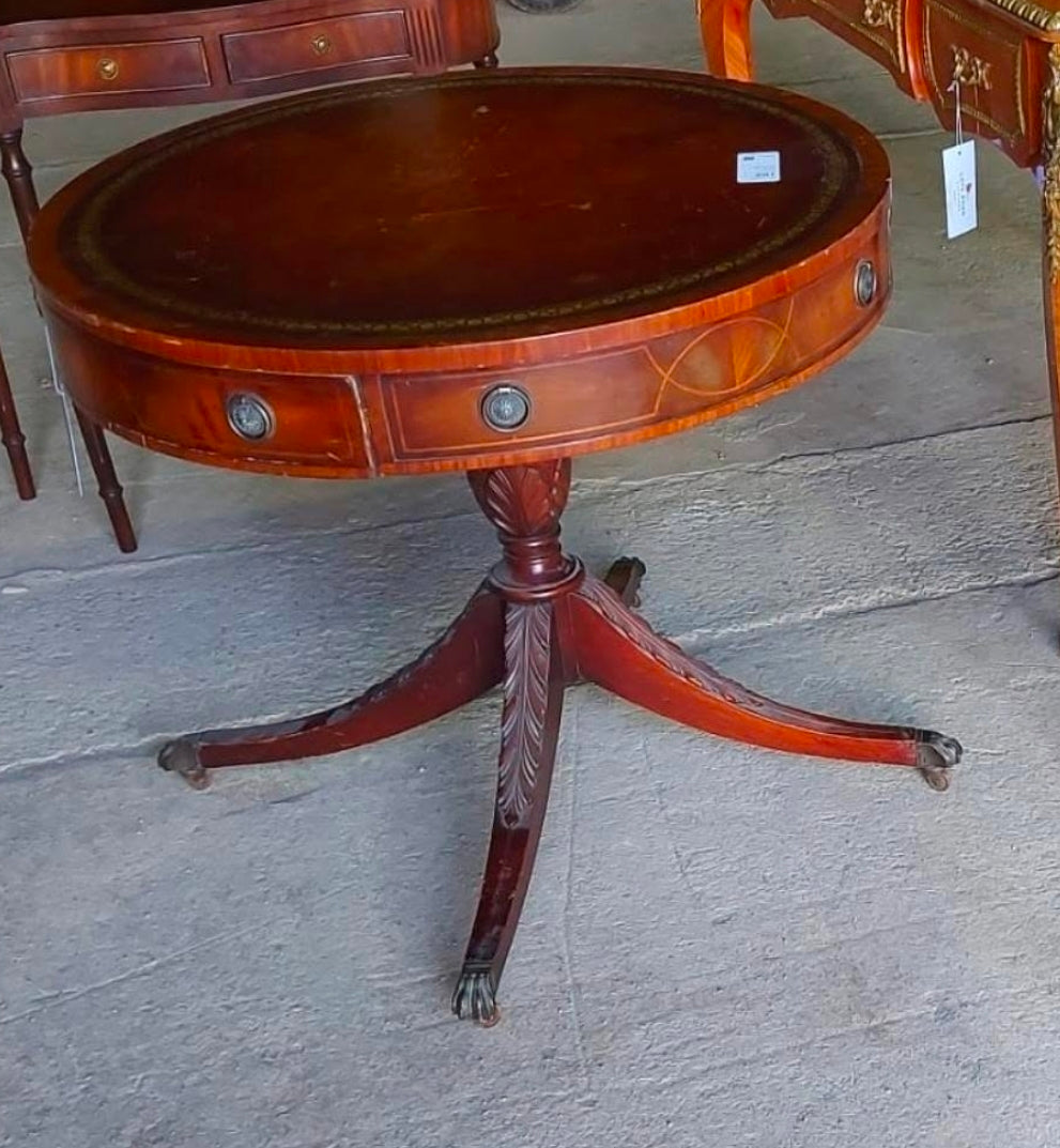 Georgian Style Mahogany Drum Table
