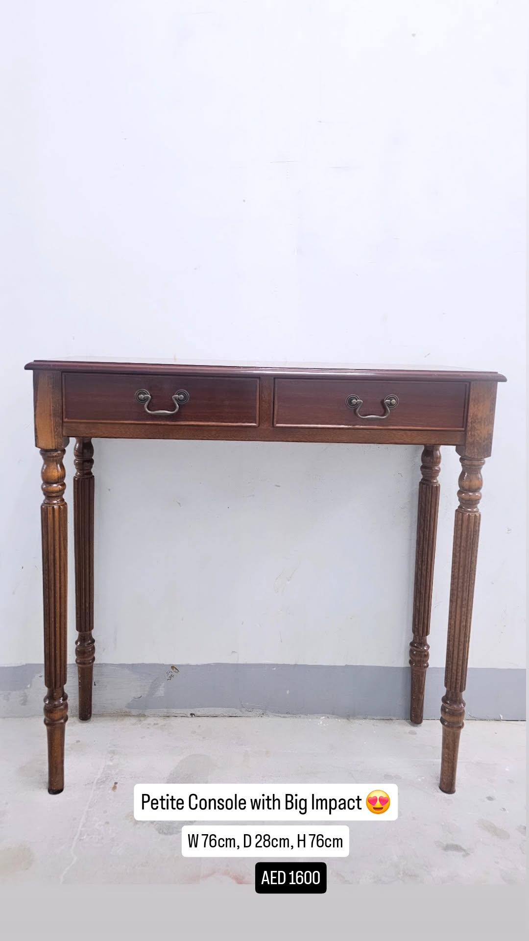 Mahogany Console c. 1970