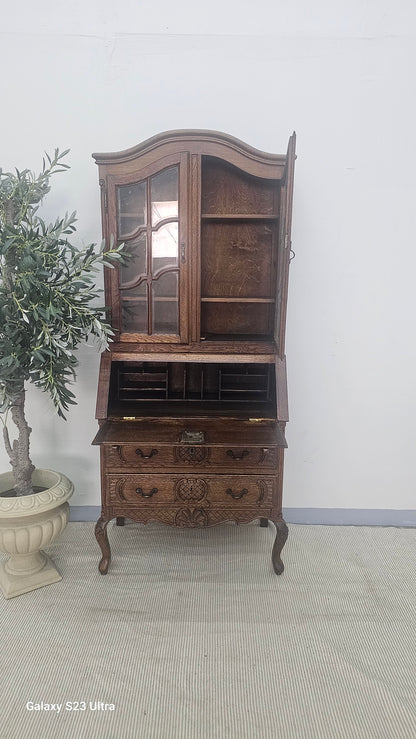 French Provincial Revival Bureau Bookcase