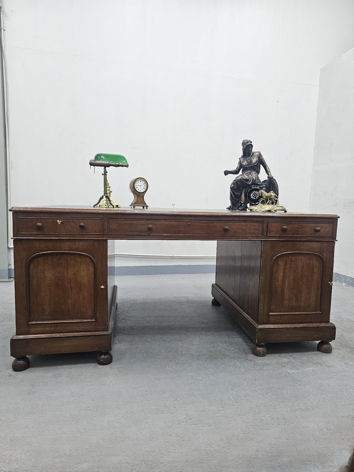 Mahogany Partners Desk c. 1880
