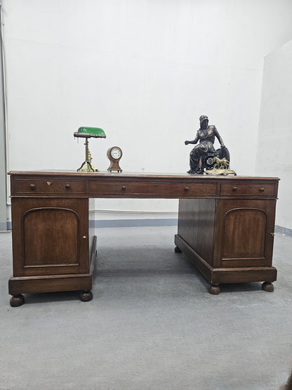 Mahogany Partners Desk c. 1880