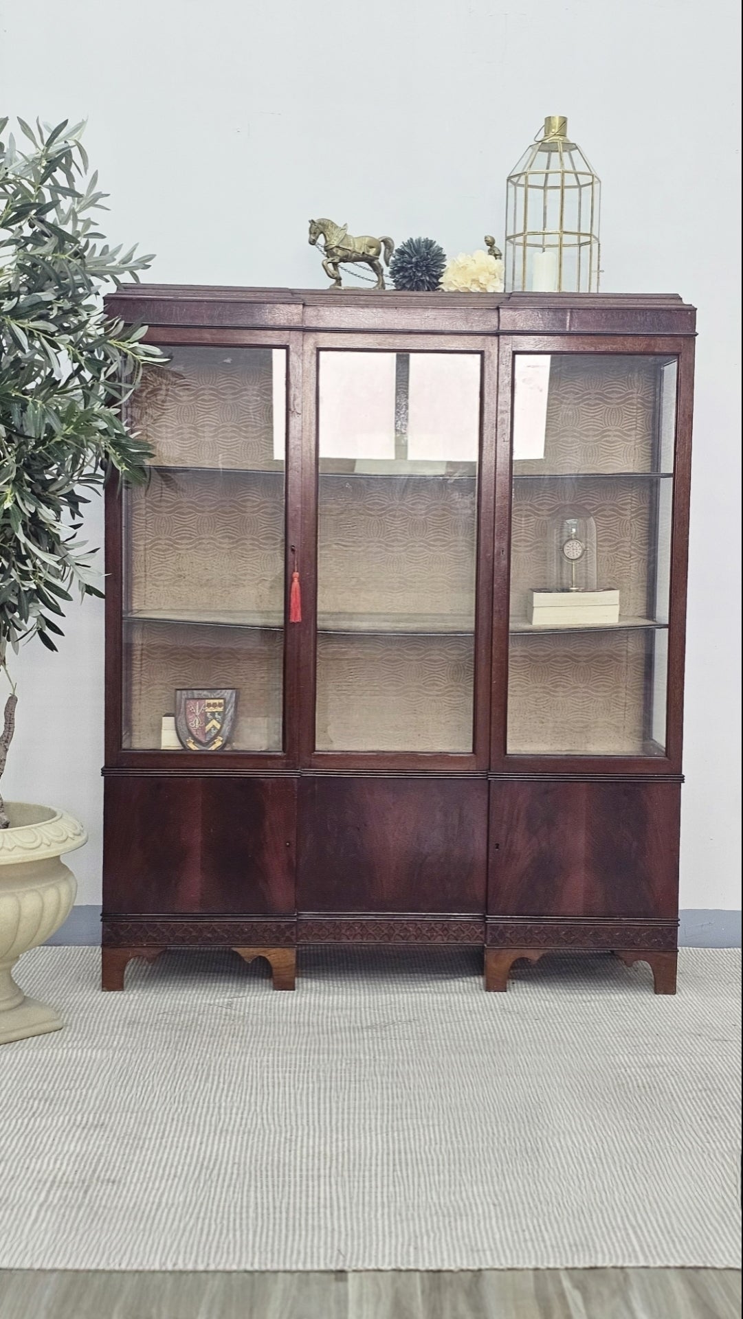 Mahogany Bookcase / Display Cabinet