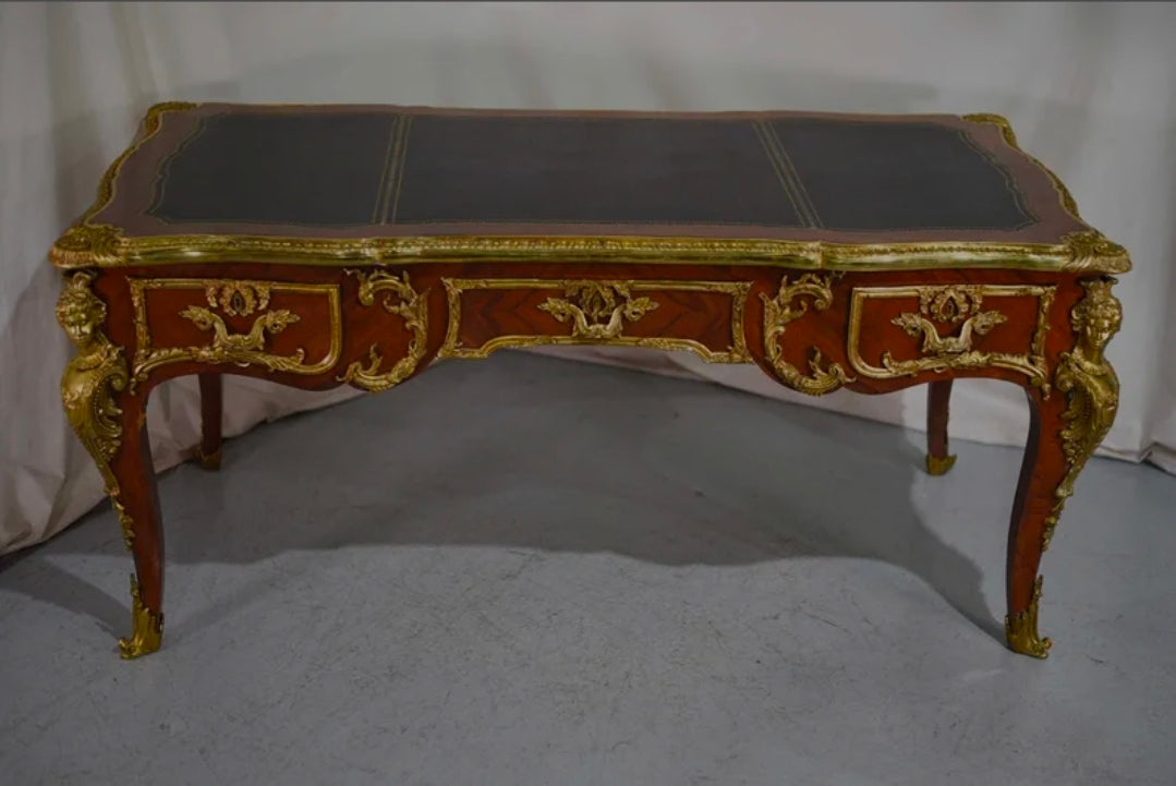 Louis XV style Gilt Bronze Mounted Desk