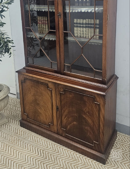 Vintage English Mahogany Bookcase