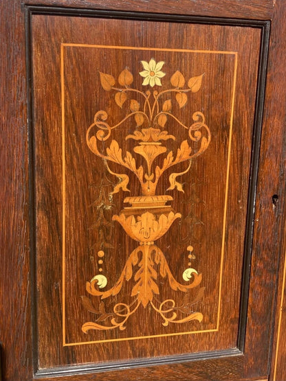Tall Edwardian Chiffonier with Satinwood Inlay circa 1900