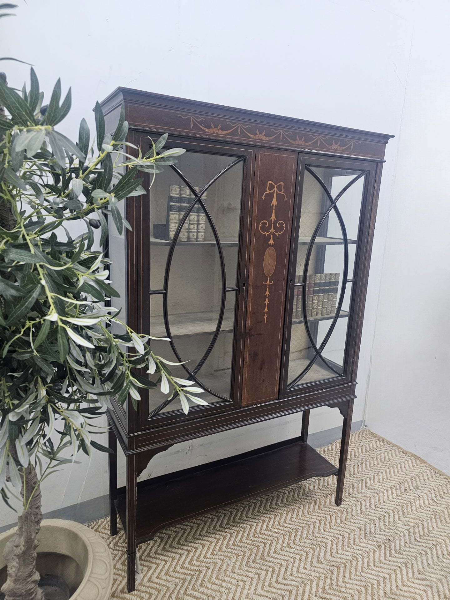 Edwardian Glazed Cabinet c. 1900