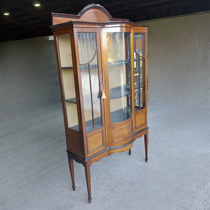 Edwardian Inlaid Display Cabinet c. 1910