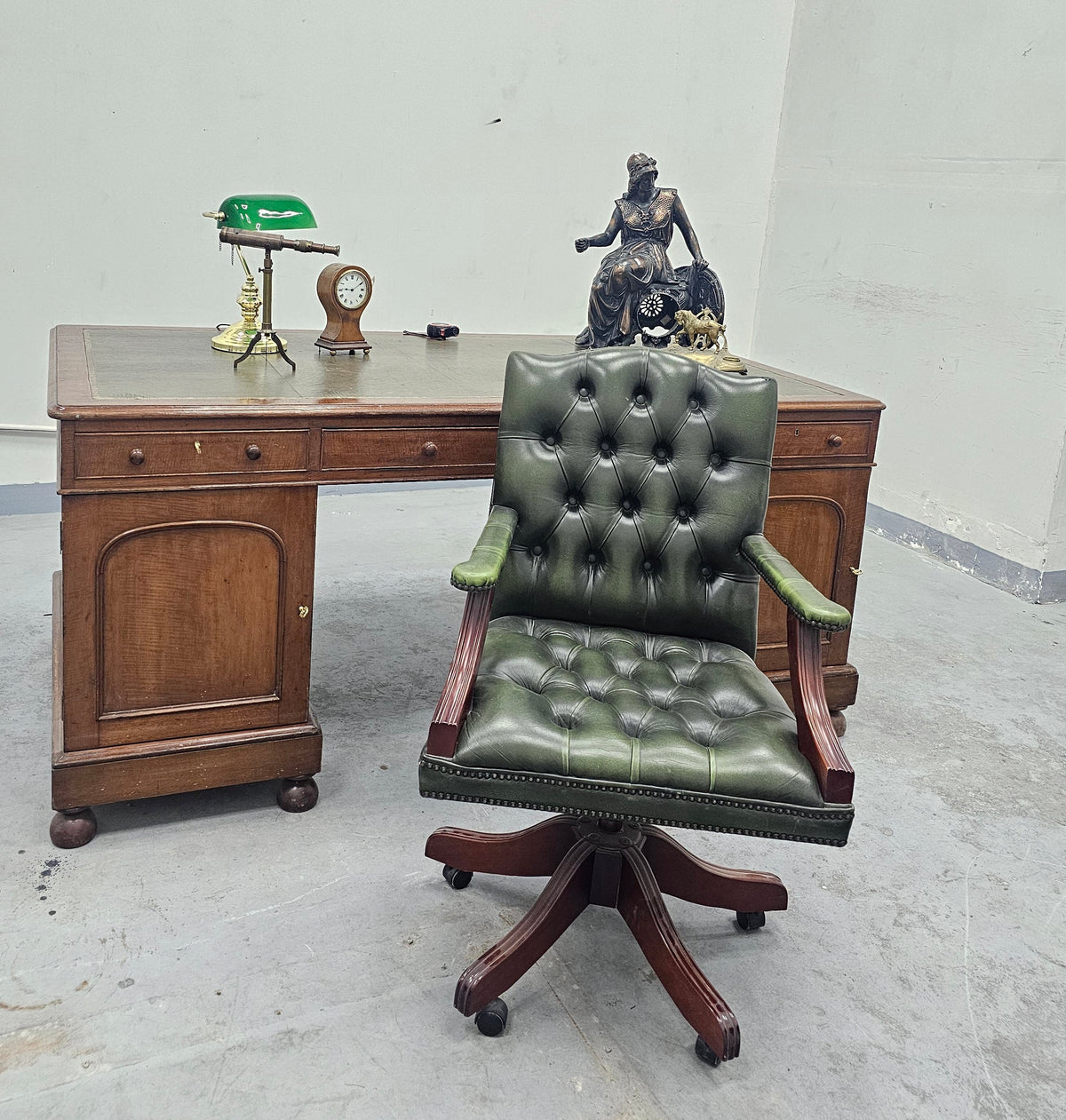 Mahogany Partners Desk c. 1880