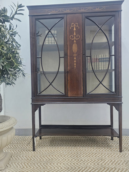 Edwardian Glazed Cabinet c. 1900