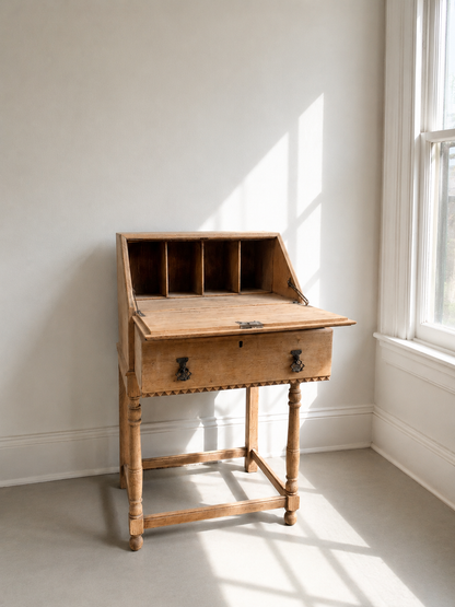 Petite Oak Natural Wood Bureau